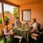 kilátás terasz apartman