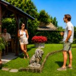család pihenés zöld apartman