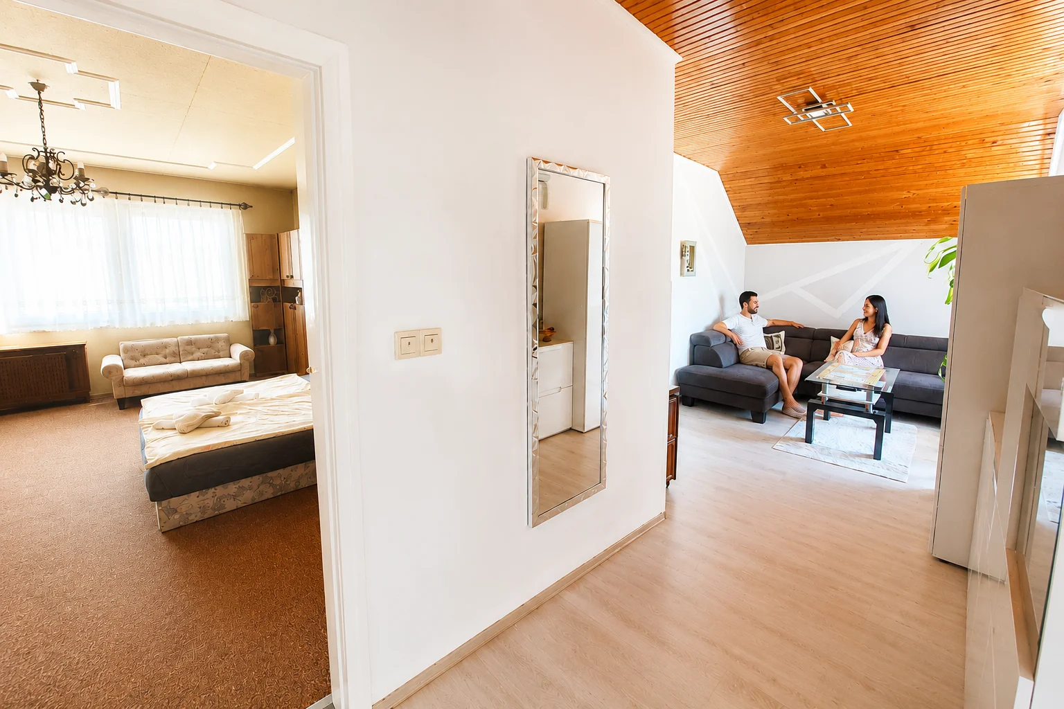 tágas fényes nappali szállás apartman balaton pihenés